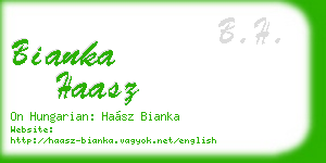 bianka haasz business card